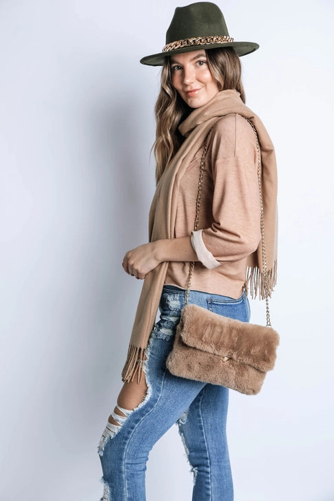 Luxe Fringe Cashmere Scarf