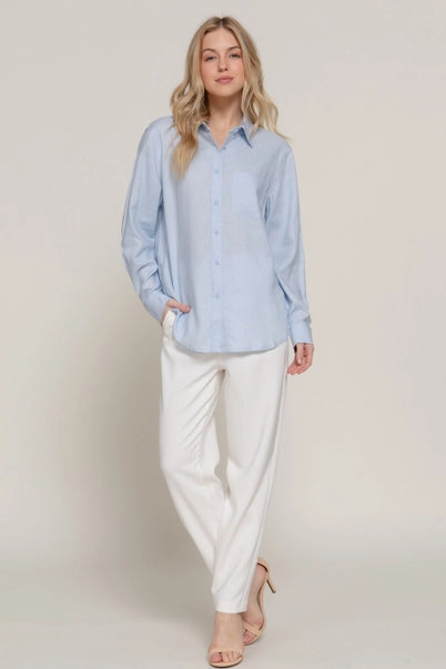 The Lila Classic Cotton Button-Up Shirt
