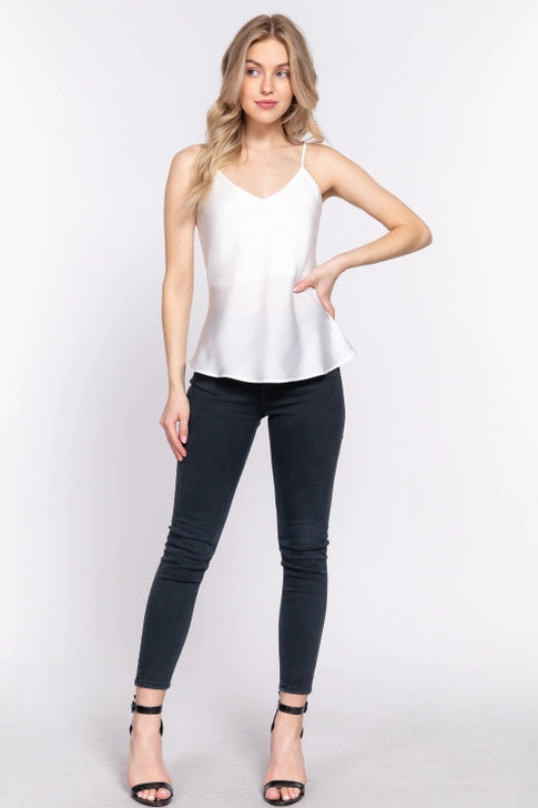 The Sienna Satin Cami