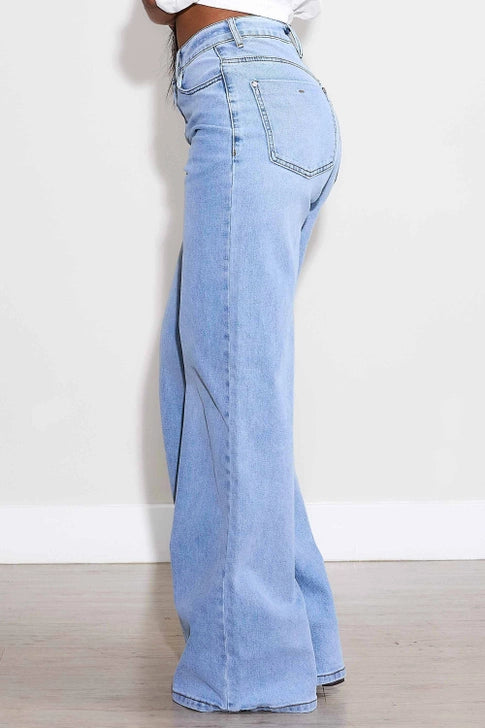 The Sculpted High-Rise Wide Leg Jeans