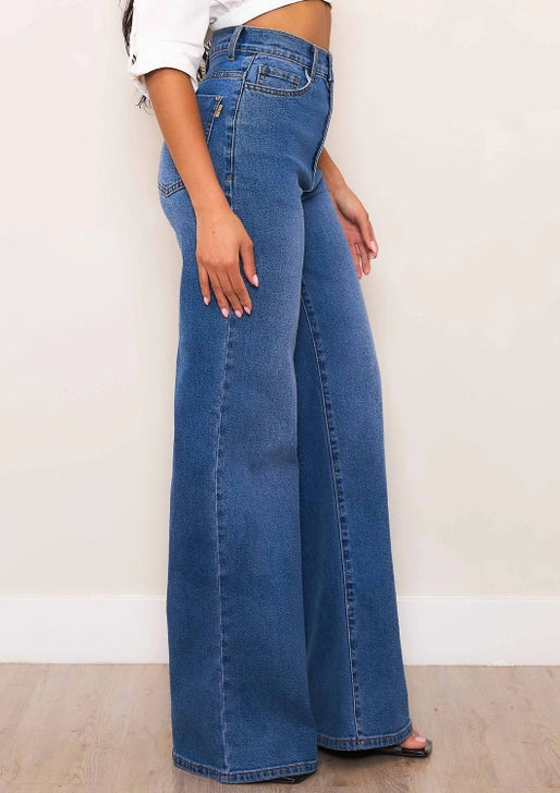 The Sculpted High-Rise Wide Leg Jeans