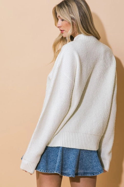 Luxe Cable-Knit Oversized Sweater