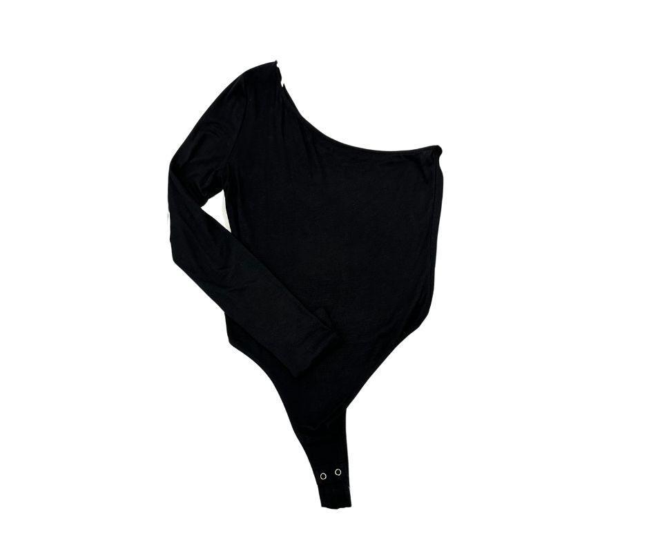 Luxe Asymmetrical Off-Shoulder Bodysuit