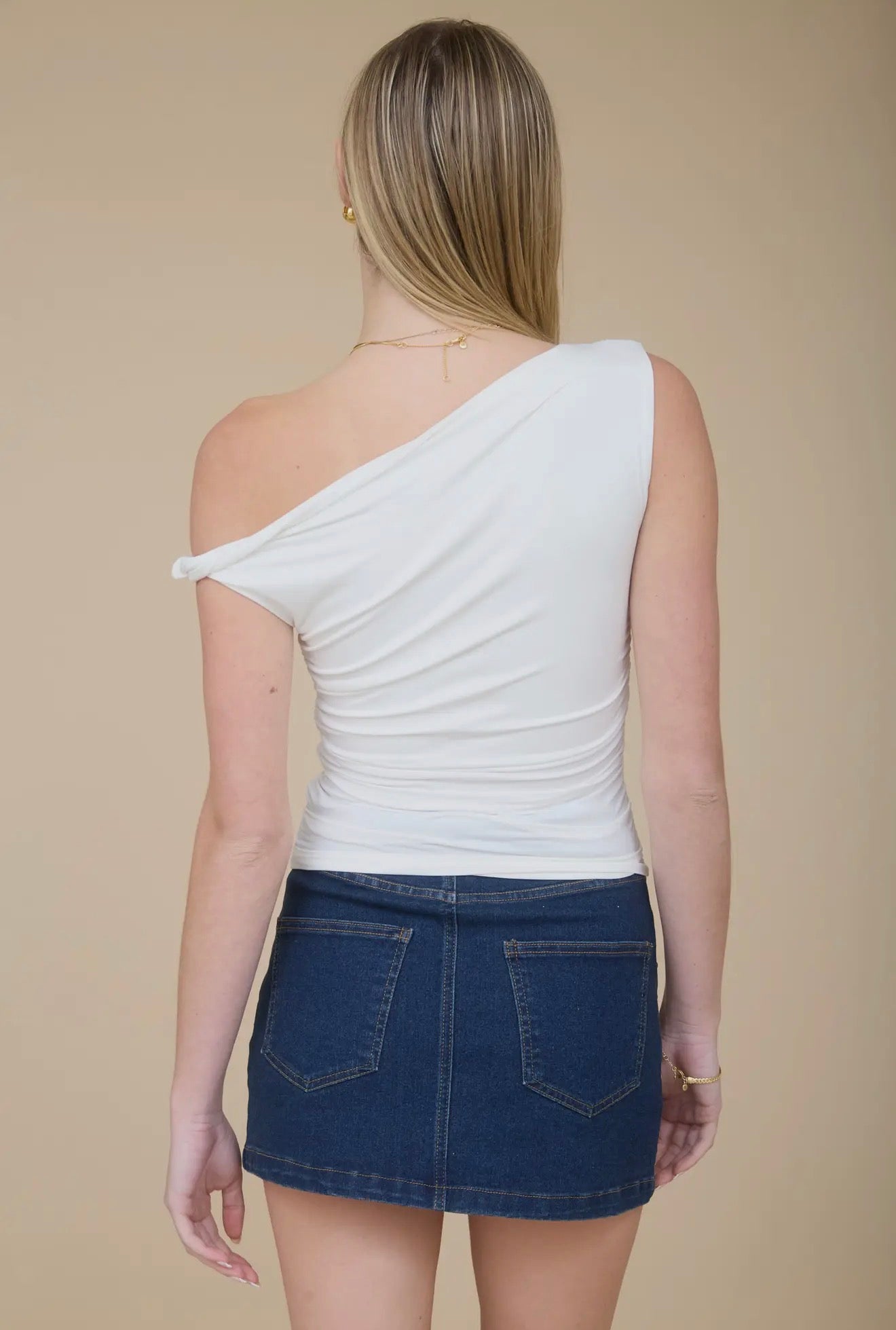 The Serena Asymmetrical Draped Top