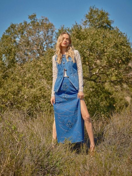 The Daria Denim Vest