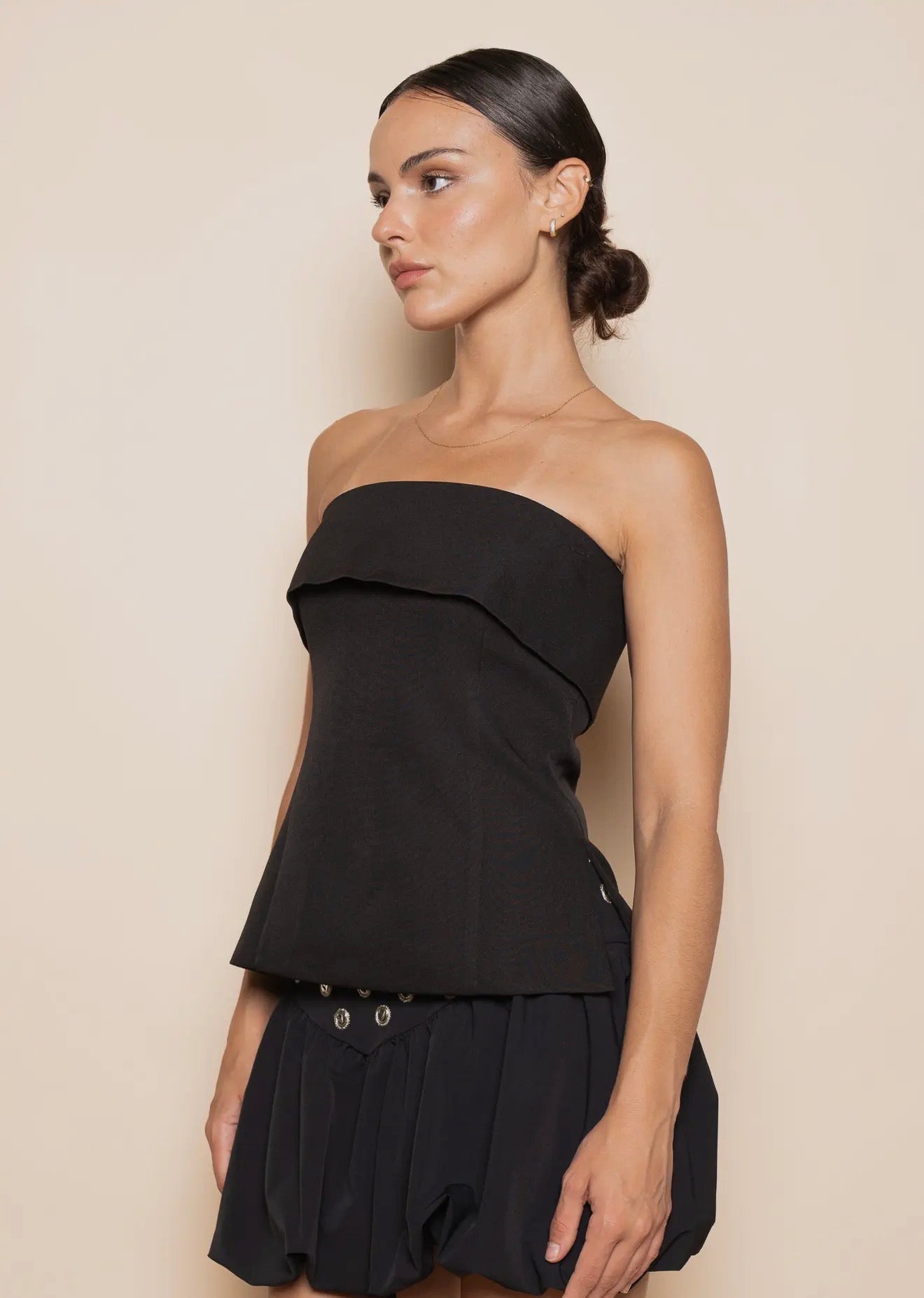 The Luxe Strapless Structured Top