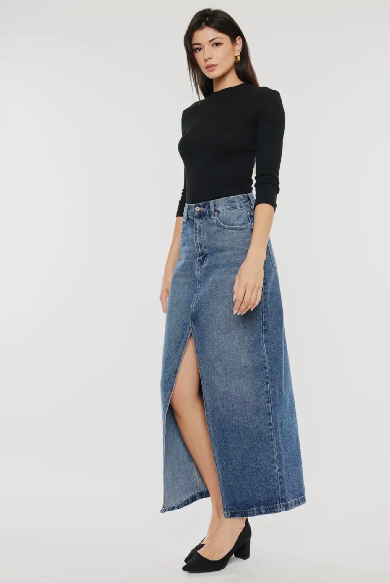 The Simply Iconic Denim Maxi