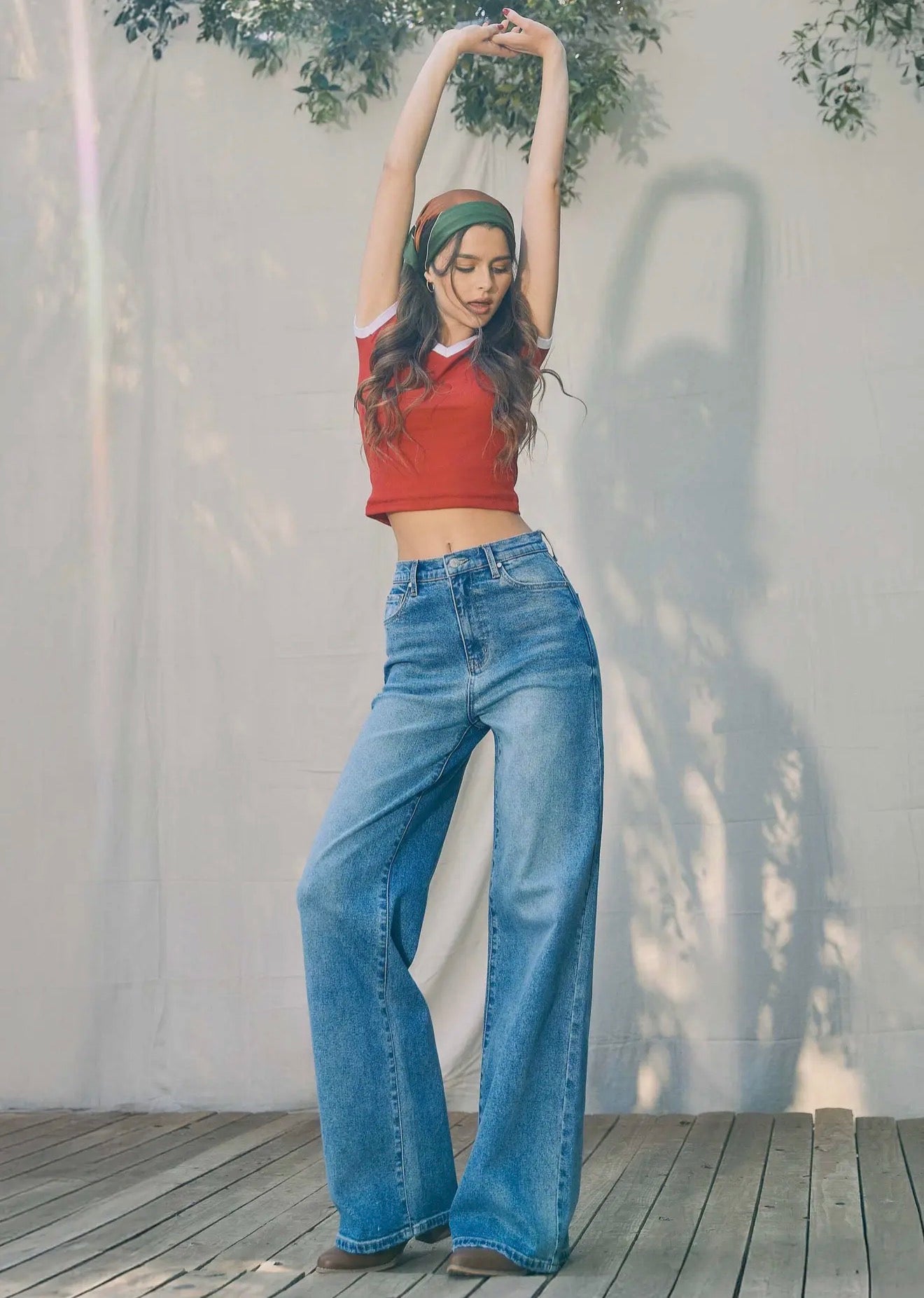 High-Rise Classic Wide-Leg Jeans