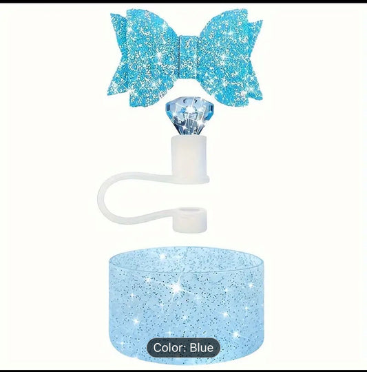 Bow Glitter Silicone Stanley Cup Accessories