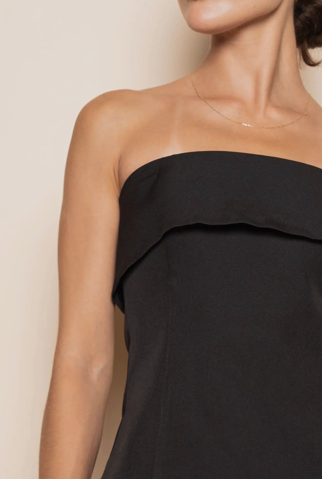 The Luxe Strapless Structured Top