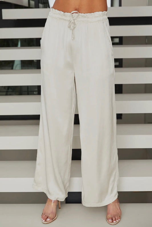 Italian Luxe Wide-Leg Pants