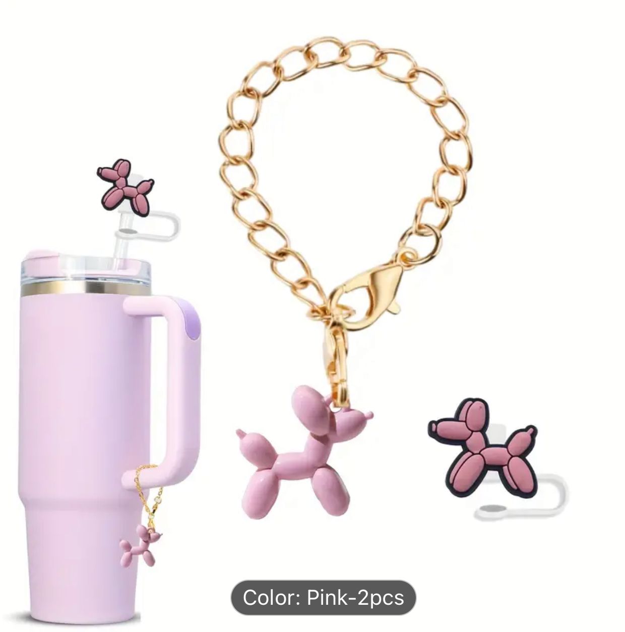 Ballon Dog Silicone Stanley Cup Accessories