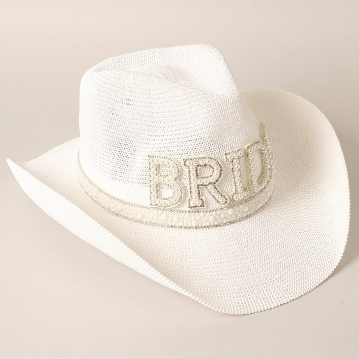 The “I Do” Pearl & Crystal Bride Hat