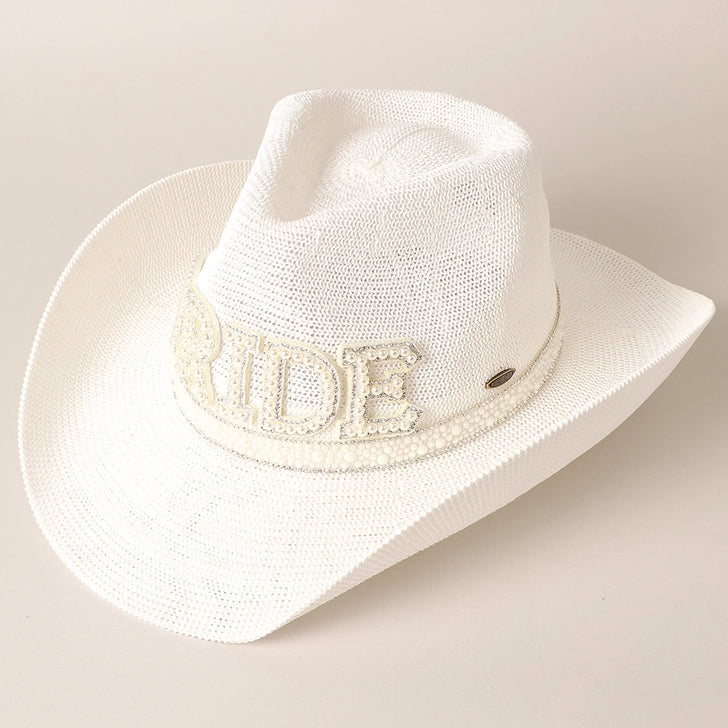 The “I Do” Pearl & Crystal Bride Hat