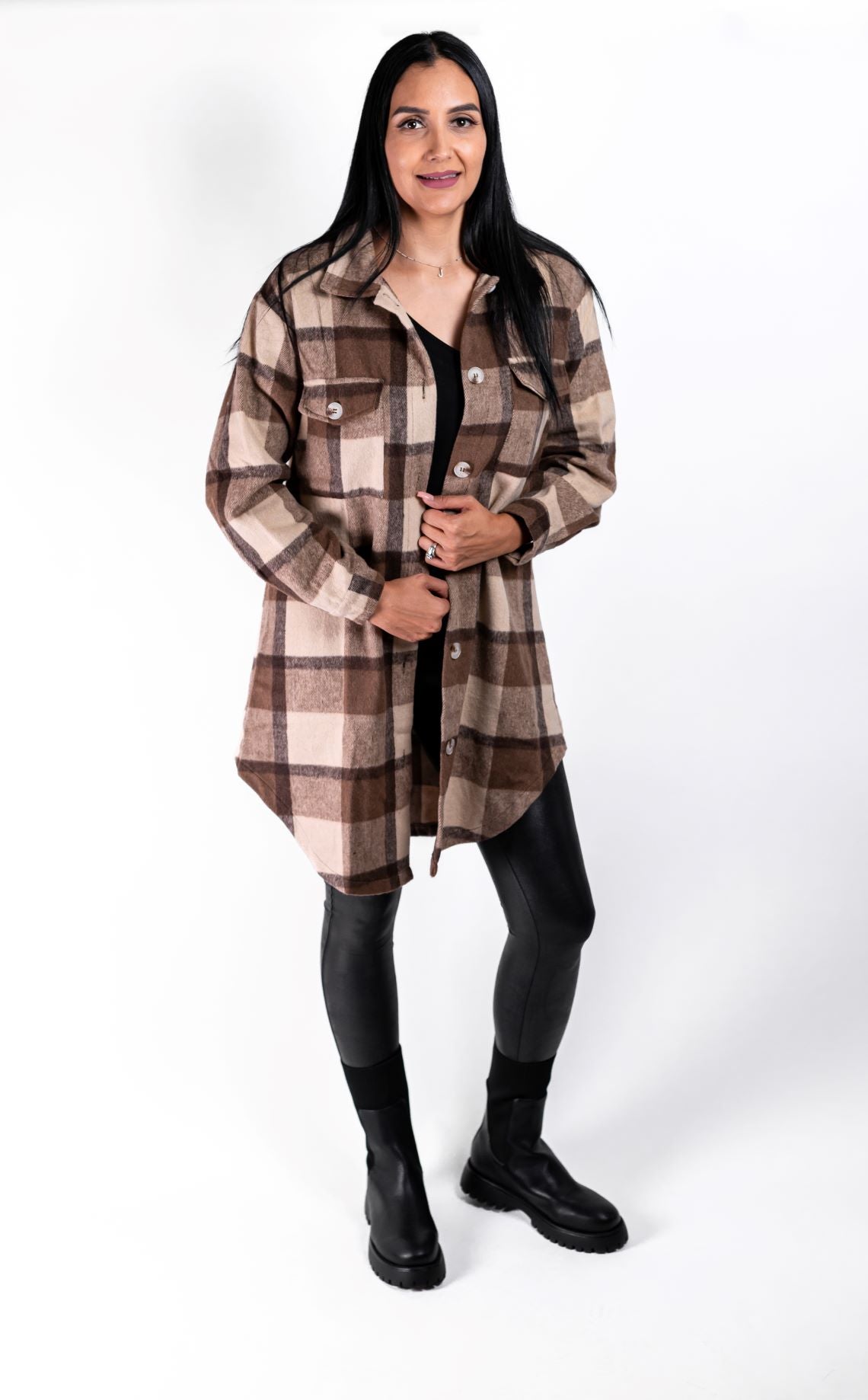 Woodland Plaid Button-Up Shacket