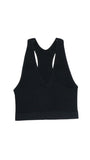 Plus Size Ribbed Cropped Tanks